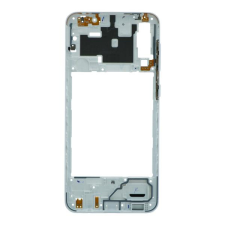  tel-szalk-017089 Samsung Galaxy A30s fehér középső keret mobiltelefon, tablet alkatrész