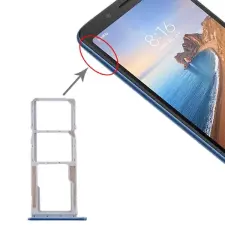  tel-szalk-017384 Xiaomi Redmi 7A sötétkék SIM & SD kártya tálca mobiltelefon, tablet alkatrész