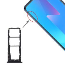 tel-szalk-017418 Vivo U10 / U3x fekete SIM & SD kártya tálca mobiltelefon, tablet alkatrész