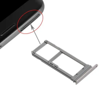  tel-szalk-017540 Samsung Galaxy S7 Edge arany SIM & SD kártya tálca mobiltelefon, tablet alkatrész
