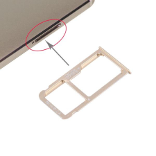 tel-szalk-017548 Huawei Mate 8 arany SIM & SD kártya tálca mobiltelefon, tablet alkatrész