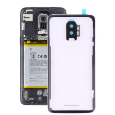 tel-szalk-018312 OnePlus 6T átlátszó akkufedél, hátlap, hátlapi kamera lencse mobiltelefon, tablet alkatrész