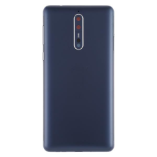tel-szalk-018388 Nokia 8 / N8 kék akkufedél, hátlap, hátlapi kamera lencse mobiltelefon, tablet alkatrész
