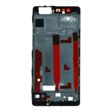  tel-szalk-01962 Huawei P9 fekete előlap lcd keret, burkolati elem mobiltelefon, tablet alkatrész