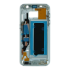  tel-szalk-02096 Samsung Galaxy S7 ezüst előlap lcd keret, burkolati elem