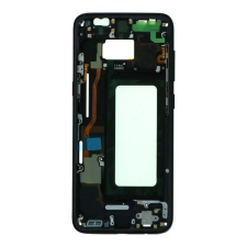  tel-szalk-02097 Samsung Galaxy S8 fekete előlap lcd keret, burkolati elem mobiltelefon, tablet alkatrész