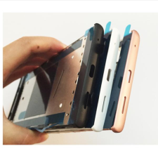  tel-szalk-02116 Sony Xperia L1 fekete előlap lcd keret, burkolati elem mobiltelefon, tablet alkatrész