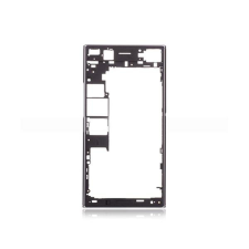  tel-szalk-02146 Sony Xperia XZ Premium fekete előlap lcd keret, burkolati elem mobiltelefon, tablet alkatrész
