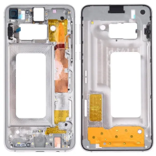  tel-szalk-021523 Samsung Galaxy S10e fehér középső keret oldalsó gombokkal mobiltelefon, tablet alkatrész