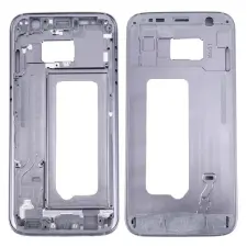  tel-szalk-022828 Samsung Galaxy S7 / G930 matt fekete középső keret mobiltelefon, tablet alkatrész
