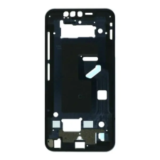  tel-szalk-024396 LG G8s ThinQ fekete előlap lcd keret, burkolati elem mobiltelefon, tablet alkatrész