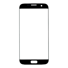  tel-szalk-02583 Üveg előlap - kijelző részegység nem-touch Samsung Galaxy S7 Edge fekete Gyári eredeti mobiltelefon, tablet alkatrész