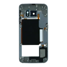 tel-szalk-02822 Samsung Galaxy S6 Edge G925F zafír középső keret mobiltelefon, tablet alkatrész