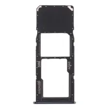  tel-szalk-150981 Samsung Galaxy A71 A715 fekete SIM & SD kártya tálca mobiltelefon, tablet alkatrész