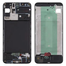  tel-szalk-151182 Samsung Galaxy A30s fekete előlap lcd keret, burkolati elem mobiltelefon, tablet alkatrész