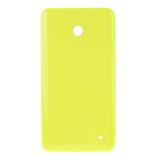 tel-szalk-152132 Akkufedél hátlap - burkolati elem Nokia Lumia 635, sárga mobiltelefon, tablet alkatrész
