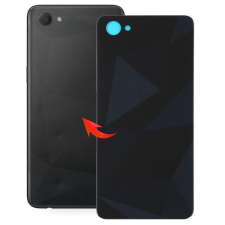  tel-szalk-152319 Akkufedél hátlap - burkolati elem Oppo A3, fekete mobiltelefon, tablet alkatrész