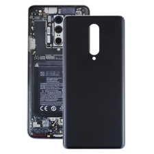  tel-szalk-153083 Akkufedél hátlap - burkolati elem OnePlus 8, fekete mobiltelefon, tablet alkatrész