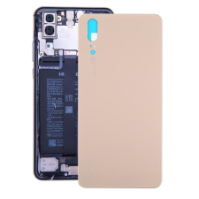 tel-szalk-153126 Akkufedél hátlap - burkolati elem Huawei P20, arany mobiltelefon, tablet alkatrész