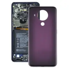 tel-szalk-1922558 Gyári akkufedél hátlap - burkolati elem Nokia 5.4, lila mobiltelefon, tablet alkatrész