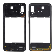 tel-szalk-1927523 Samsung Galaxy A20 SM-A205F fekete középső keret mobiltelefon, tablet alkatrész