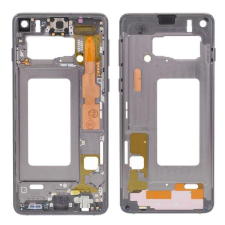  tel-szalk-1927528 Samsung Galaxy S10 G973F fekete középső keret mobiltelefon, tablet alkatrész