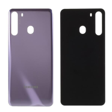 tel-szalk-1927947 Samsung Galaxy A21 lila hátlap ragasztóval mobiltelefon, tablet alkatrész
