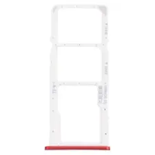  tel-szalk-192968903 Huawei Honor 7C piros SIM & SD kártya tálca mobiltelefon, tablet alkatrész