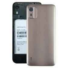 tel-szalk-19296933622 Gyári akkufedél hátlap - burkolati elem Nokia C12, Barna mobiltelefon, tablet alkatrész