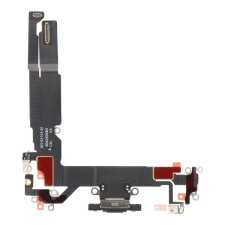 tel-szalk-192969514772 Apple Iphone 16 töltő Port flex kábel, Fekete mobiltelefon, tablet alkatrész