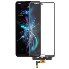 tel-szalk-1929695152018 Sharp Aquos R5G Fekete Érintőpanel, üveg kijelző nélkül, digitizer mobiltelefon, tablet alkatrész