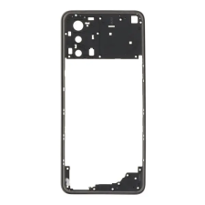  tel-szalk-19296951722488 Oppo Reno6 Lite CPH2365 Fekete középső keret mobiltelefon, tablet alkatrész
