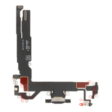  tel-szalk-19296951722894 Apple iPhone 17 töltőcsatlakozó port panel Fekete mobiltelefon, tablet alkatrész