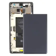  tel-szalk-1929695415 Akkufedél hátlap - burkolati elem Google Pixel 6a, fekete mobiltelefon, tablet alkatrész