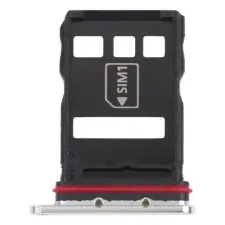 tel-szalk-192969557 Huawei P50 ezüst SIM kártya tálca mobiltelefon, tablet alkatrész