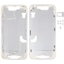  tel-szalk-1929704222 Apple Iphone 14 arany középső keret oldalsó gombokkal mobiltelefon, tablet alkatrész
