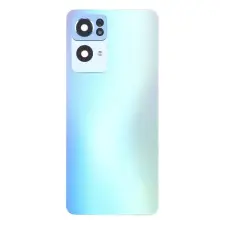  tel-szalk-19297058558 Oppo Reno7 Pro 5G Kék Akkufedél hátlap, kamera lencse mobiltelefon, tablet alkatrész