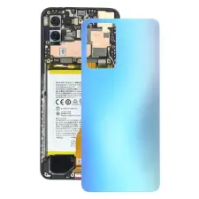  tel-szalk-192970627 Akkufedél hátlap - burkolati elem Oppo Reno 7 5G, kék mobiltelefon, tablet alkatrész