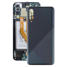 tel-szalk-193704 Akkufedél hátlap - burkolati elem Samsung Galaxy A50s, fekete mobiltelefon, tablet alkatrész