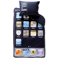  Telefon ágyneműhuzat, 140x200 + 70x90 cm (100 % pamut) lakástextília