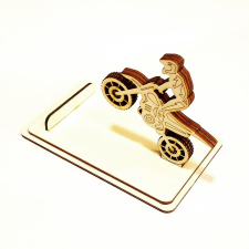 Telefontartó crossmotorral. Mérete: 16x10x10,5 cm dekorációs kellék