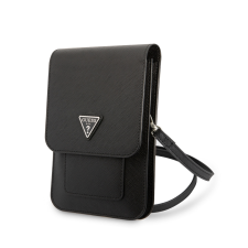  Telefontok GUESS Triangle Logo - telefontartó táska, fekete tok és táska