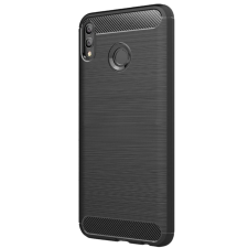  Telefontok Huawei P Smart Plus 2019  - Carbon fiber szilikon hátlap  - fekete tok és táska