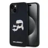  Telefontok iPhone 13 - Karl Lagerfeld fekete magsafe kompatibilis hátlap tok