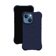 Telefontok iPhone 15 - Pastel Wave - MagSafe kompatibilis kék szilikon hátlap tok tok és táska