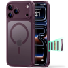  Telefontok iPhone 18 Pro Max - ESR CLASSIC HYBRID MagSafe burgundy/áttetsző hátlap tok