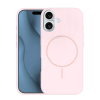  Telefontok iPhone 18 - Thin Mag - MagSafe kompatibilis púderpink szilikon hátlap tok