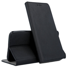  Telefontok Motorola Moto G13 - fekete mágneses szilikon keretes könyvtok tok és táska