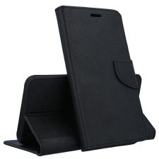 Telefontok Samsung Galaxy A04s (A047) - FANCY fekete szilikon keretes könyvtok tok és táska