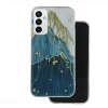  Telefontok Samsung Galaxy A05s - Gold Glam Mountain - mintás műanyag hátlap tok, szilikon kerettel